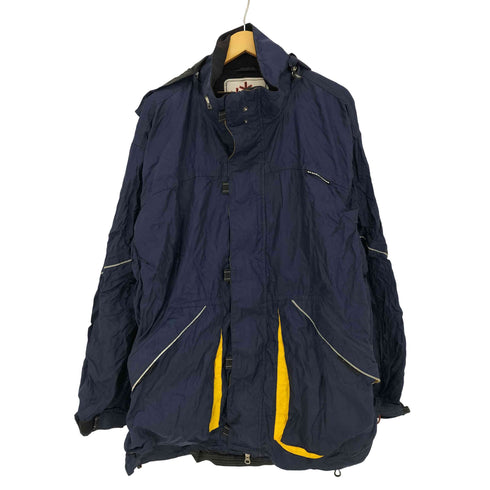 ヴォルコム VOLCOM V-LINE SCIENCE 比翼 ダブルジップ フード付き ナイロンジャケット メンズ import:XL