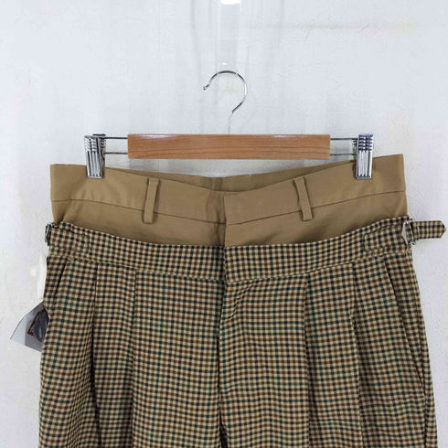 ミスタージェントルマン MR.GENTLEMAN レイヤードチェックパンツ メンズ