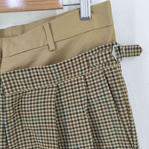 ミスタージェントルマン MR.GENTLEMAN レイヤードチェックパンツ メンズ