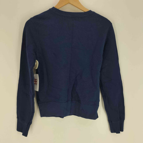 ラルフローレン RALPH LAUREN ポニー刺繍 クルーネック プルオーバー スウェット 前Vガゼット レディース import:M