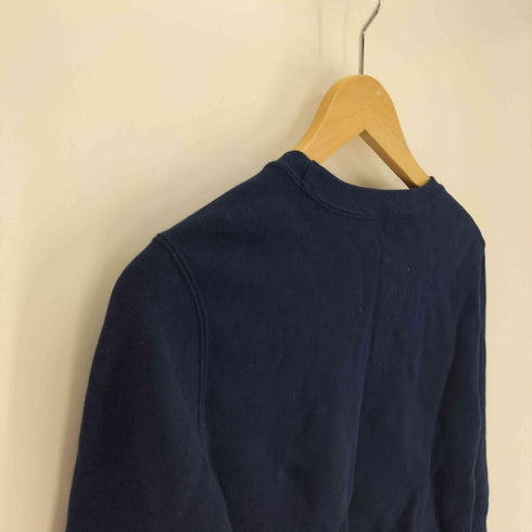 ラルフローレン RALPH LAUREN ポニー刺繍 クルーネック プルオーバー スウェット 前Vガゼット レディース import:M