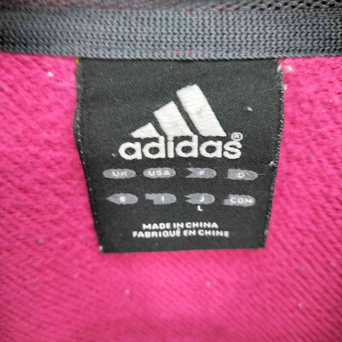 アディダス adidas 00S パフォーマンス ロゴ プリント アシンメトリー ハーフ ジップ アノラック パーカー フーディー Y2K メンズ import:L