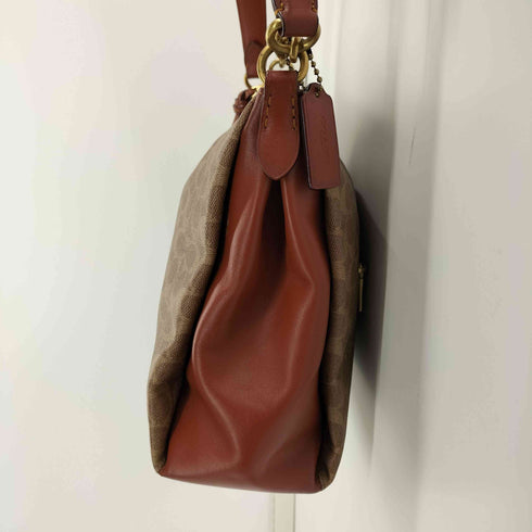 コーチ COACH シグネチャー PVC ショルダー バッグ レディース