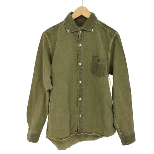 バーンズ アウト フィッターズ BARNS OUT FITTERS 細畝 コーデュロイBDシャツ メンズ JPN:2