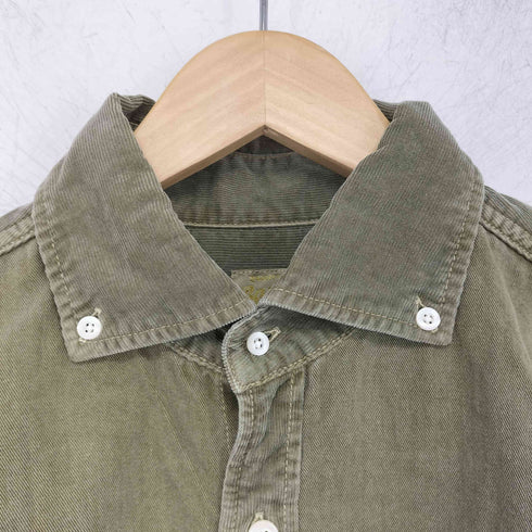 バーンズ アウト フィッターズ BARNS OUT FITTERS 細畝 コーデュロイBDシャツ メンズ JPN:2