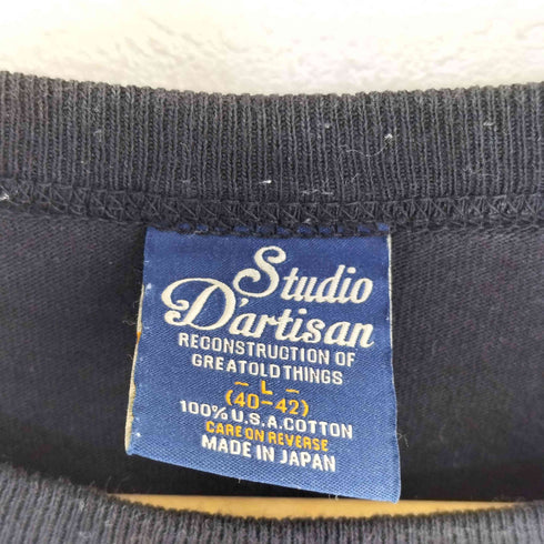 スタジオダルチザン STUDIO DARTISAN FLYING TRIP クルーネックTシャツ メンズ JPN:L