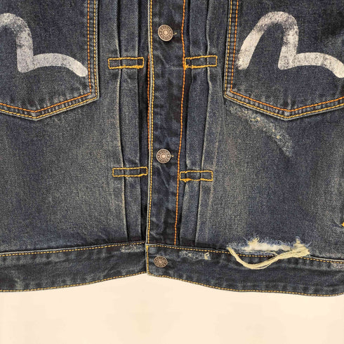 エヴィス EVISU 25AW GDC ウォッシュド リラックスフィット デニムジャケット メンズ import:M