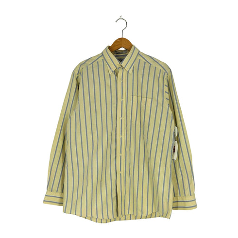 エルエルビーン L.L.Bean マレーシア製 WRINKLE RESISTANT ストライプ ボタンダウンシャツ メンズ 15 1/2-34