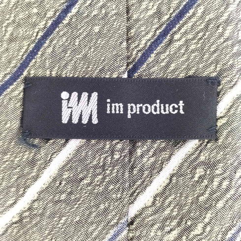 アイムイッセイミヤケ im ISSEY MIYAKE シワ加工 レジメンタルネクタイ メンズ