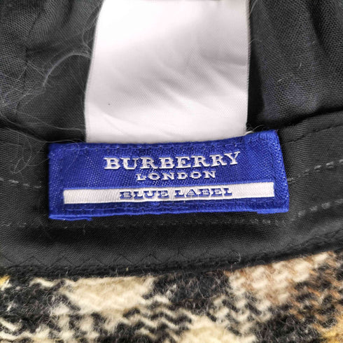 バーバリーブルーレーベル BURBERRY BLUE LABEL ノバチェックニットハット レディース