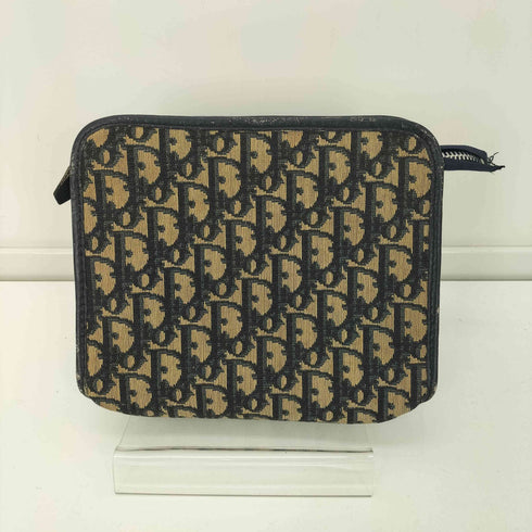 クリスチャンディオール Christian Dior フランス製 BAGAGES ECLAIRジップ Trotter トロッター ジャガード 総柄 ポーチ レディース