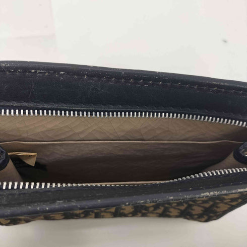 クリスチャンディオール Christian Dior フランス製 BAGAGES ECLAIRジップ Trotter トロッター ジャガード 総柄 ポーチ レディース