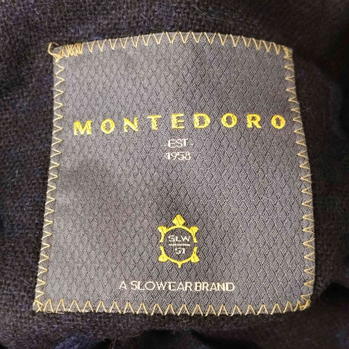 MONTEDORO ドット柄ウールテーラードジャケット メンズ 46