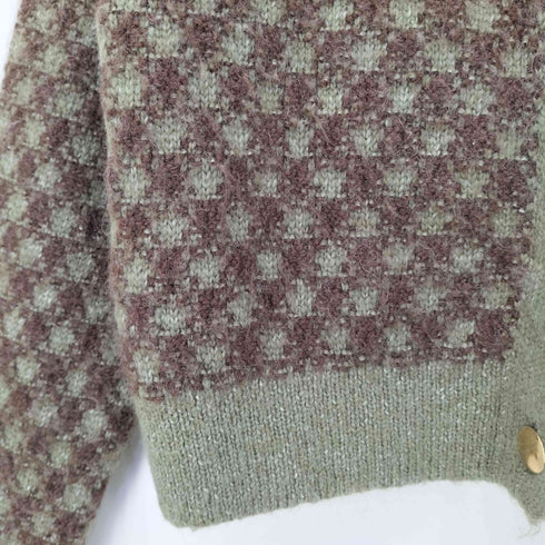 ザラ ZARA クルーネック クロップド丈 カーディガン レディース import:S