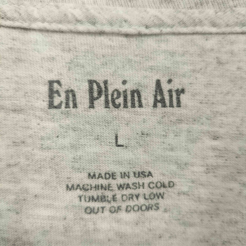 EN PLEIN AIR FRESH AIR ロゴ刺繍クルーネックTシャツ メンズ JPN:L