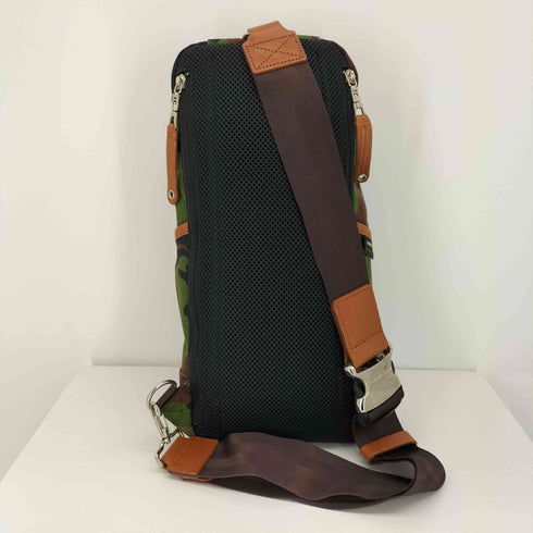 マスターピース MASTERPIECE MSPC PRODUCT 日本製 CORDURA レザー パイピング 迷彩 ワン ショルダー バッグ メンズ