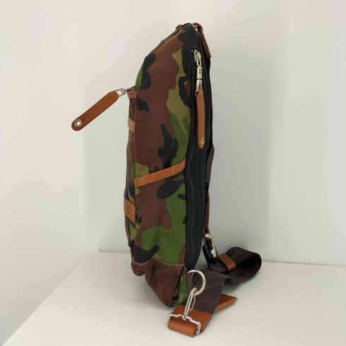 マスターピース MASTERPIECE MSPC PRODUCT 日本製 CORDURA レザー パイピング 迷彩 ワン ショルダー バッグ メンズ
