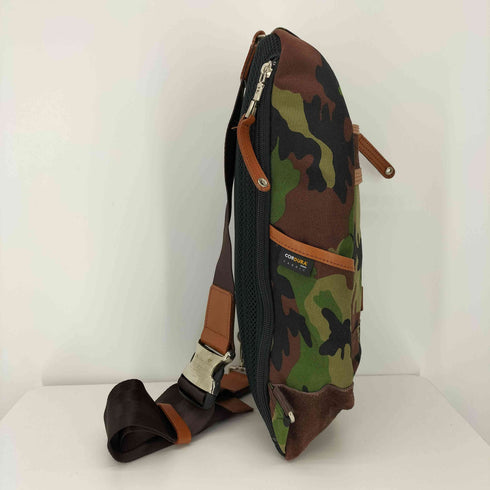 マスターピース MASTERPIECE MSPC PRODUCT 日本製 CORDURA レザー パイピング 迷彩 ワン ショルダー バッグ メンズ