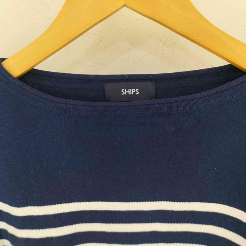 シップス SHIPS リラックスフィット ボーダー ボートネック ニット メンズ