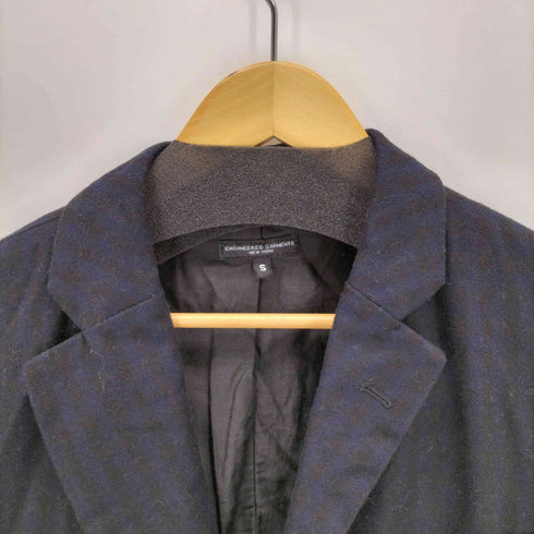 エンジニアードガーメンツ Engineered Garments USA製 ストライプウールテーラードジャケット メンズ