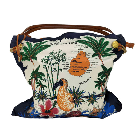 トプカピ TOPKAPI マイルドサテン スカーフ柄 トートバッグ レディース