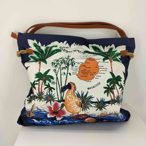 トプカピ TOPKAPI マイルドサテン スカーフ柄 トートバッグ レディース