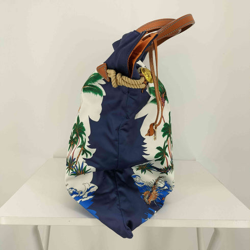 トプカピ TOPKAPI マイルドサテン スカーフ柄 トートバッグ レディース