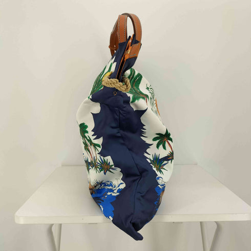 トプカピ TOPKAPI マイルドサテン スカーフ柄 トートバッグ レディース