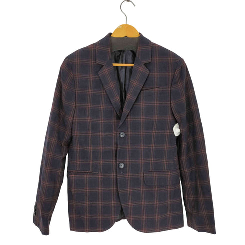 アニエスベーオム Agnes b.homme 2Bチェックウールテーラードジャケット メンズ 46