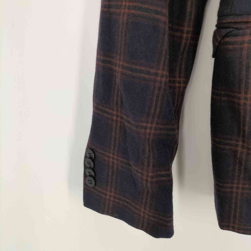 アニエスベーオム Agnes b.homme 2Bチェックウールテーラードジャケット メンズ 46