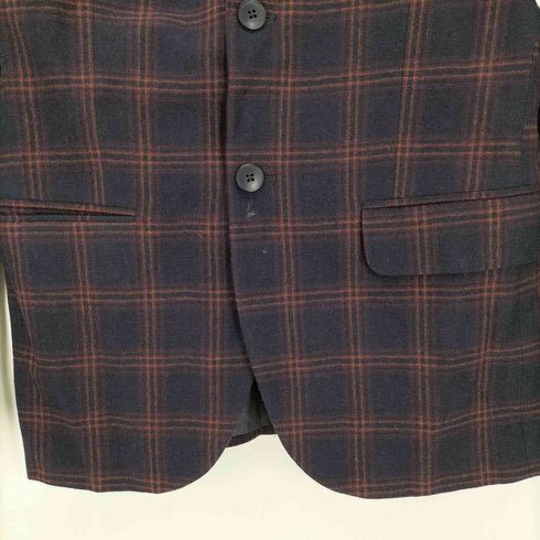 アニエスベーオム Agnes b.homme 2Bチェックウールテーラードジャケット メンズ 46