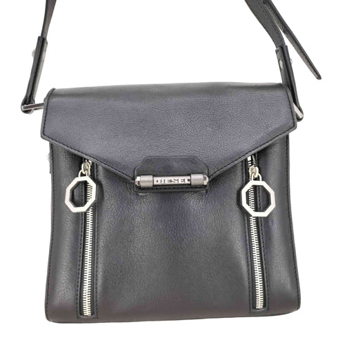 ディーゼル DIESEL JEMMIAA レザー ジップデザイン ショルダーバッグ レディース