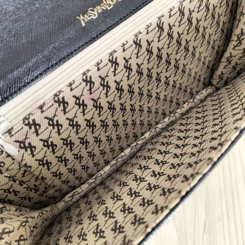 イヴサンローラン Yves Saint Laurent レザーセカンドバッグ メンズ