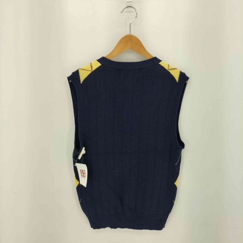 ポロバイラルフローレン Polo by RALPH LAUREN 90s アーガイル柄 コットン カシミヤ ニットベスト メンズ M