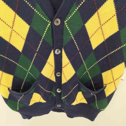 ポロバイラルフローレン Polo by RALPH LAUREN 90s アーガイル柄 コットン カシミヤ ニットベスト メンズ M
