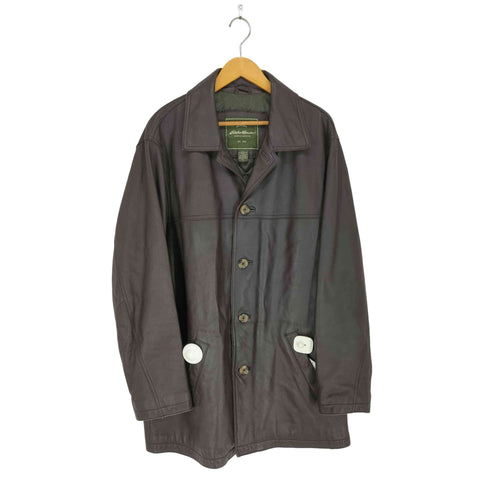 エディーバウアー Eddie Bauer 00S カウレザーハーフコート メンズ import:XL
