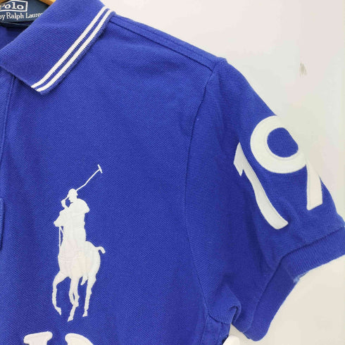 ポロバイラルフローレン Polo by RALPH LAUREN 90s~00s CUSTOM FIT ビックポニー刺繍 ITALIA 19 ラガー ポロシャツ メンズ import:M