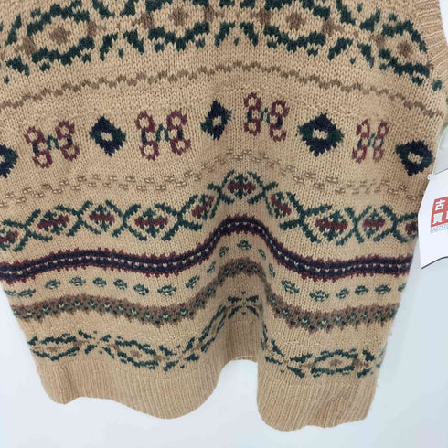 ポロバイラルフローレン Polo by RALPH LAUREN 90-00s HAND KNIT フェアアイル柄 ウール ニットベスト メンズ S