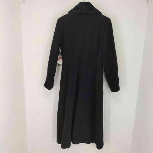 襟ファー モヘア混 ロングコート レディース JPN:M