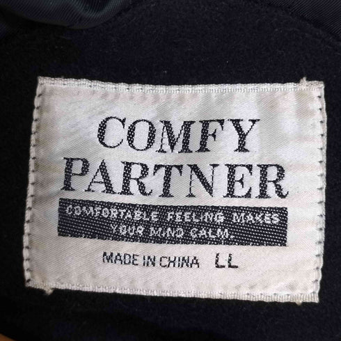 COMFY PARTNER クロップド 裏地キルティング ウールレーヨン ブルゾン メンズ LL