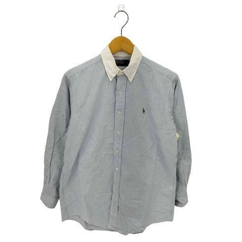 ポロバイラルフローレン Polo by RALPH LAUREN 90s ポニー刺繍 ボタンダウン ストライプ シャツ メンズ M