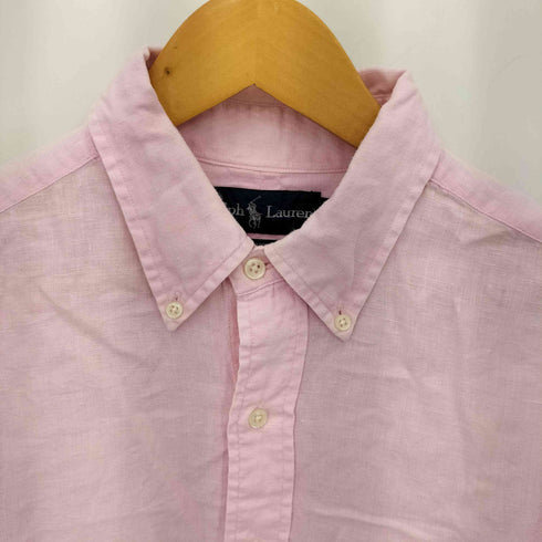 ラルフローレン RALPH LAUREN CLASSIC FIT ポニー刺繍 リネン ボタンダウン シャツ メンズ M