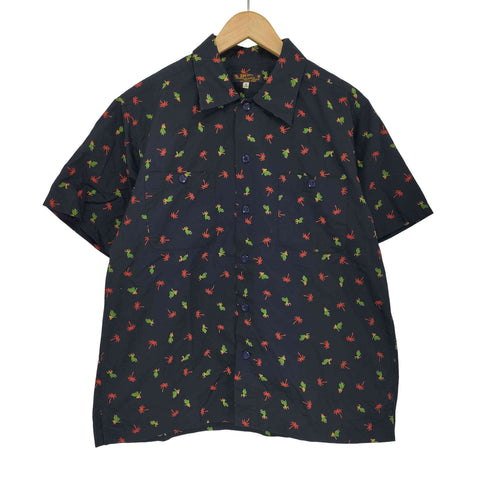サンサーフ SUN SURF COTTON TWILL REGULAR COLLAR SHIRT HULA & PALM TREE メンズ JPN:M