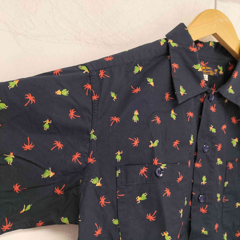 サンサーフ SUN SURF COTTON TWILL REGULAR COLLAR SHIRT HULA & PALM TREE メンズ JPN:M