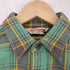 キャッツポウ CATS PAW マドラスチェック ロゴワッペン フラップポケット 猫目ボタン フランネルシャツ メンズ JPN:M