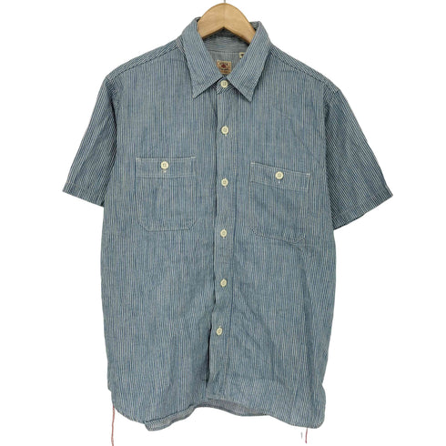 シュガーケーン SUGAR CANE ヒッコリーストライプ ワークシャツ メンズ JPN:M