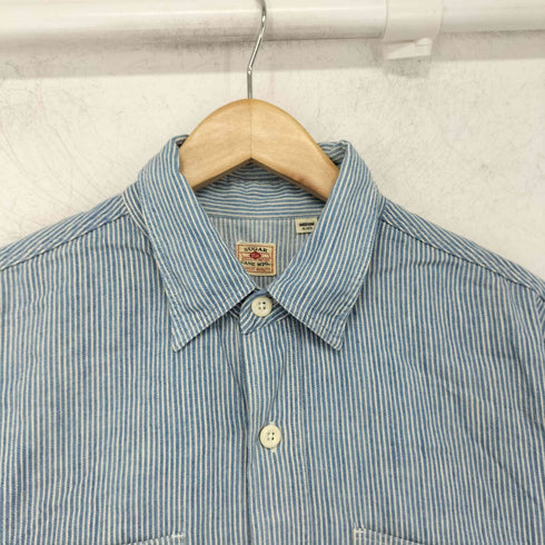 シュガーケーン SUGAR CANE ヒッコリーストライプ ワークシャツ メンズ JPN:M