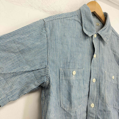 シュガーケーン SUGAR CANE ヒッコリーストライプ ワークシャツ メンズ JPN:M