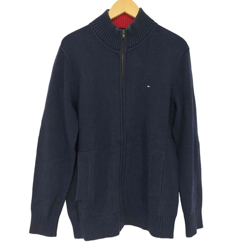 トミーヒルフィガー TOMMY HILFIGER コットン ドライバーズニット ジップニット メンズ JPN:L