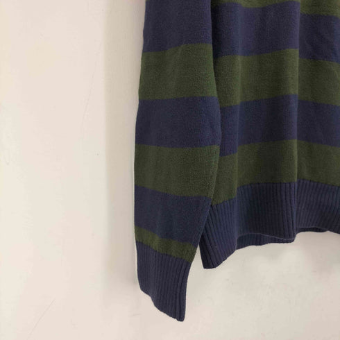 トミーヒルフィガー TOMMY HILFIGER エンブレム刺繍 カシミヤ混 ボーダーニットセーター メンズ JPN:XL